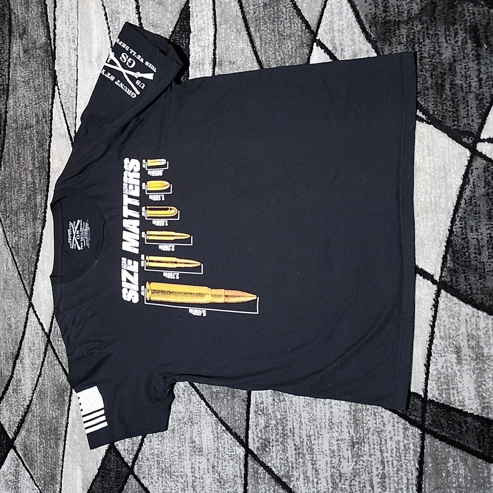 GRUNT STYLE SIZE MATTERS BLACK 2XL TEE-SHIRT